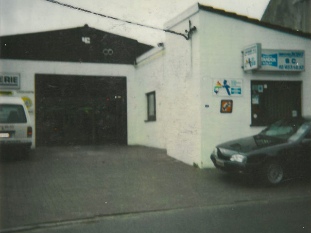 Carrosserie Jacques avant qu'ils soient dans le Zoning Nord de Wavre